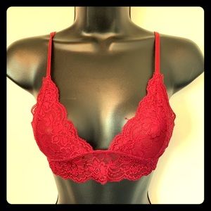NWT Maroon lace bralette